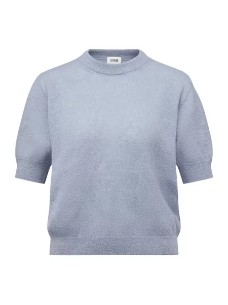 Sweter z dzianiny z mieszanka wełny z alpaki model SANIDY' Drykorn niebieski