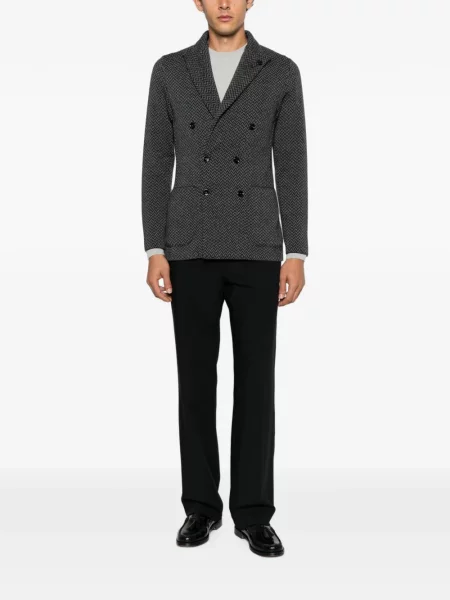 Pulover Corneliani tricotate cu decolteu rotund gri