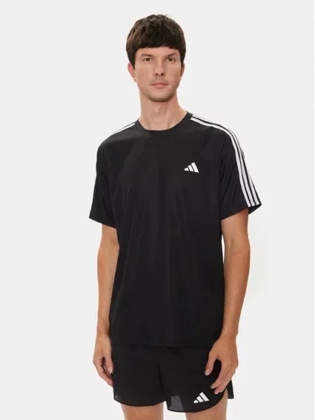 Prugasta majica Adidas crna