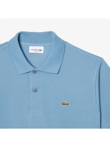 Lacoste Koszulka Polo Classic Fit Original Piqué niebieska