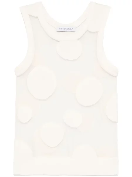 Podkoszulka Viktor & Rolf w grochy biała