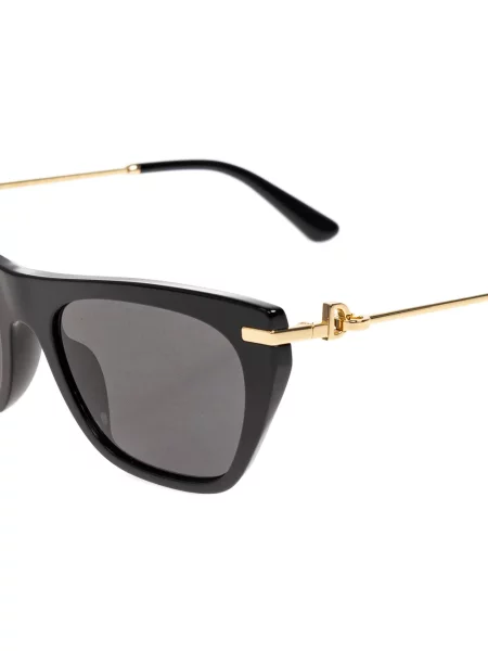 Слънчеви очила котешко око Dolce & Gabbana Eyewear с автограф черно