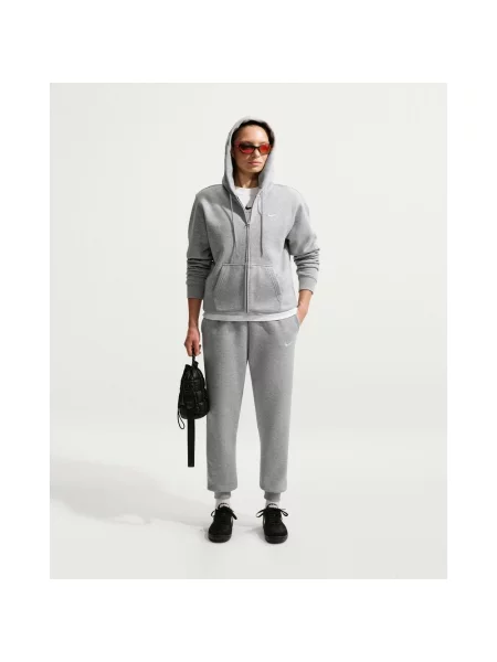 Bluza z kapturem Nike Studio Fleece Medium Weight Full Zip S szary