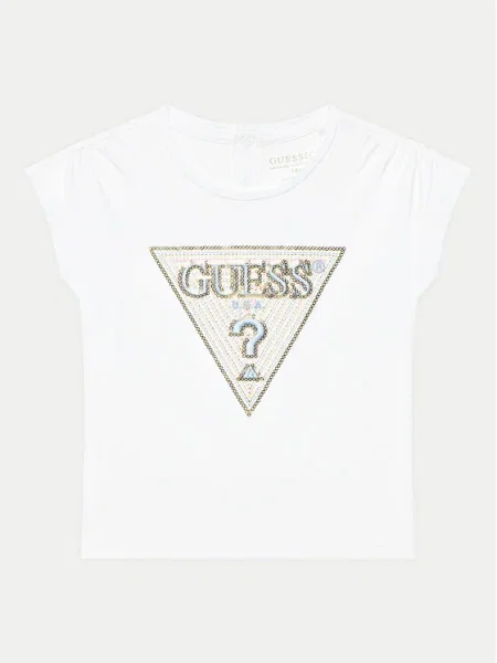 Guess Tricou Boxy Fit alb