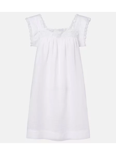 Rochie Dôen din dantelă alb