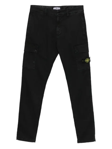 Spodnie cargo dziecięce Stone Island czarne