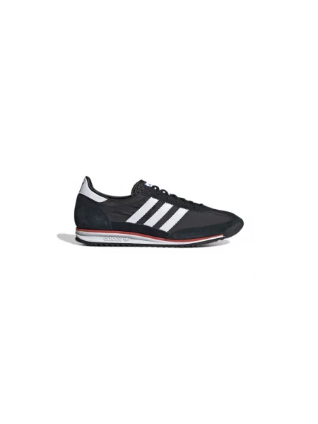 Sneakersy Adidas sznurowane zamszowe czarne