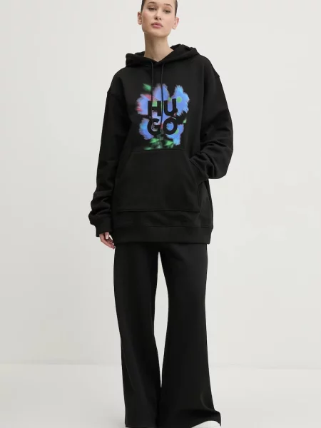 Спортивні штани HUGO однотонні чорний