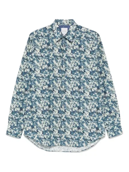 Cămașă Paul Smith cu model floral cu imagine albastru