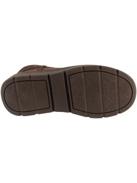 Velúr csizma Skechers barna