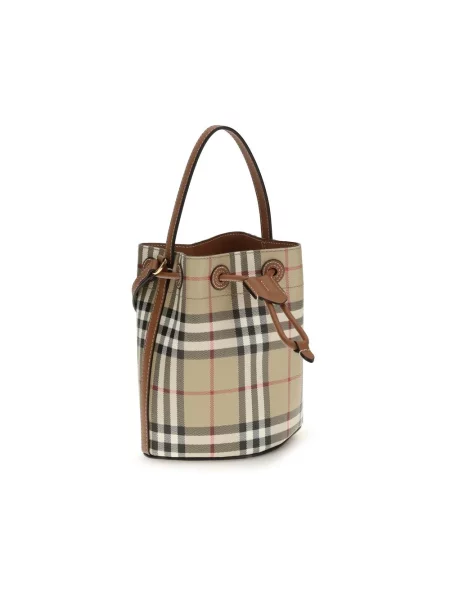 Kapelusz Burberry w kratę beżowy