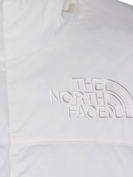 Geacă The North Face cu glugă alb