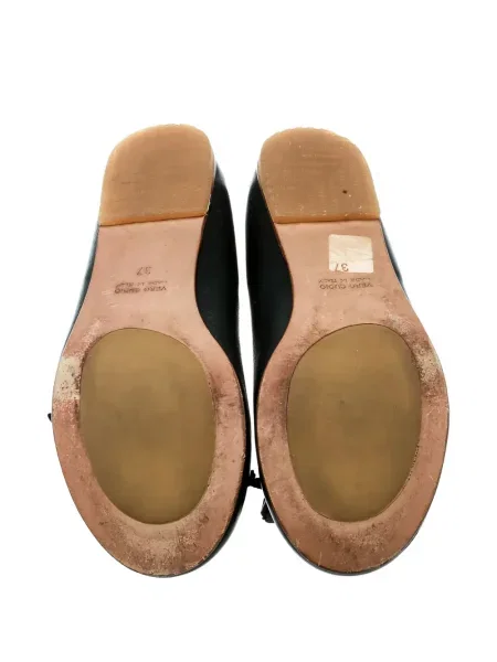 Balerini Dsquared2 din piele cu model floral negru