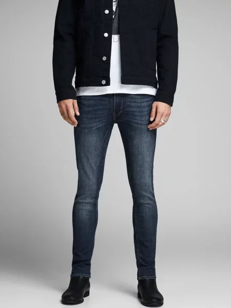 Blugi skinny Jack & Jones skinny fit negru