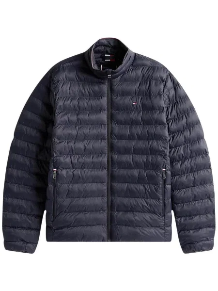 Geacă cu puf Tommy Hilfiger albastru