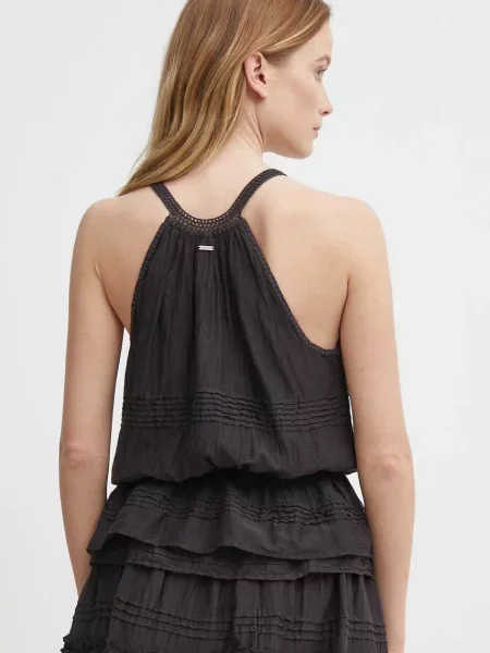 Блузка Pepe Jeans DAISY однотонна чорний
