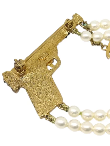 Brož Chanel Pre-owned zlatá