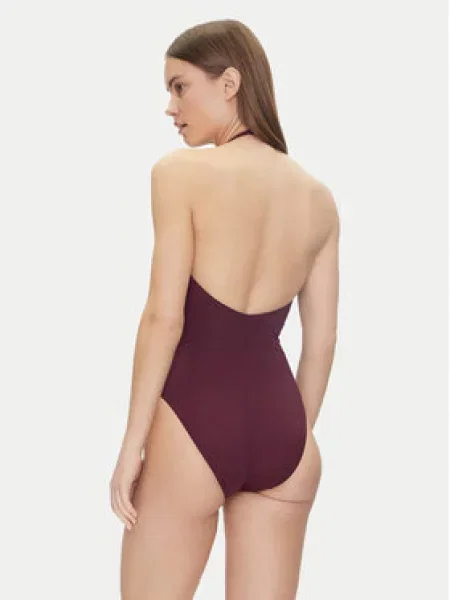 LAUREN RALPH LAUREN Jednodílné plavky Bordó