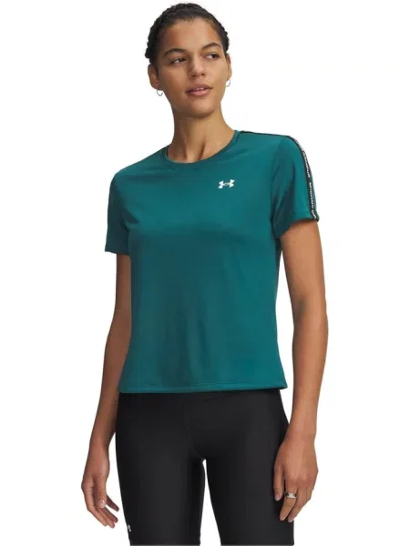 UNDER ARMOUR koszulka treningowa UA Tech WM Tape SS L zielona