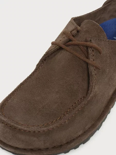 Semišové mokasíny Birkenstock hnedá