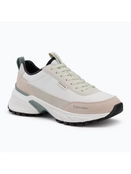 Дамски обувки Calvin Klein Hike Runner Nylon Mix brilliant white/misty blue/arctic бяло
