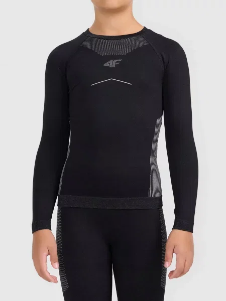 4F Bielizna narciarska bezszwowa koszulka SKI UNDERWEAR czarna