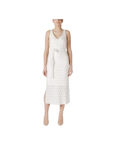 Sukienka midi Vila biała