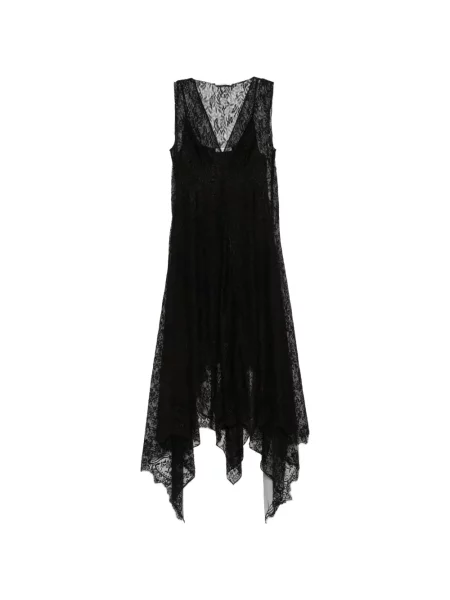 Rochie Fendi asimetrică din dantelă negru