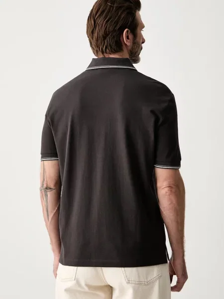 Armani Exchange polo brązowa