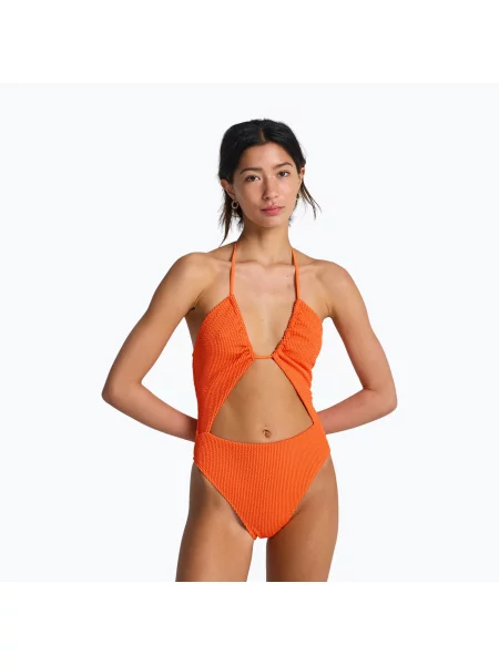 Costum de baie întreg pentru femei Billabong Summer High Salty One Piece fushion orange portocaliu