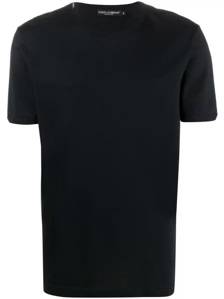 Tricou Dolce & Gabbana cu decolteu în U albastru