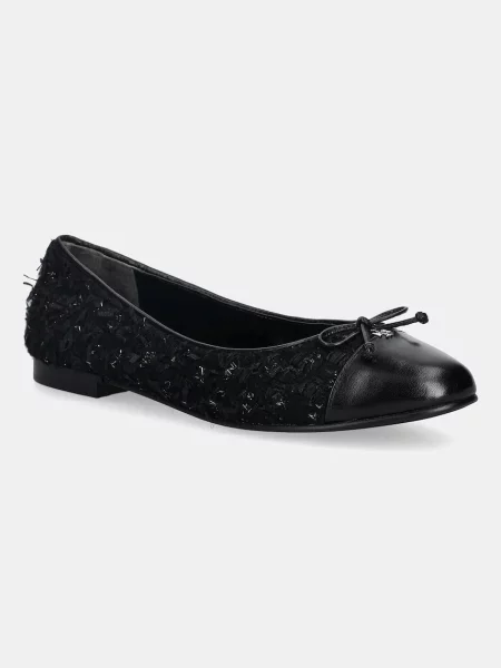 Tory Burch balerini Cap-Toe Ballet negru