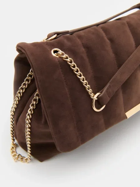 Сумка-хобо темно коричневий