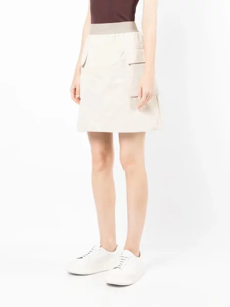 Мини пола Fear Of God Essentials а-линия кафяво