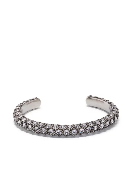 Brăţară Isabel Marant de cristal argintiu
