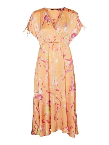 VERO MODA Šaty Heart Oli pastelově / oranžová / pink / růžová žlutá
