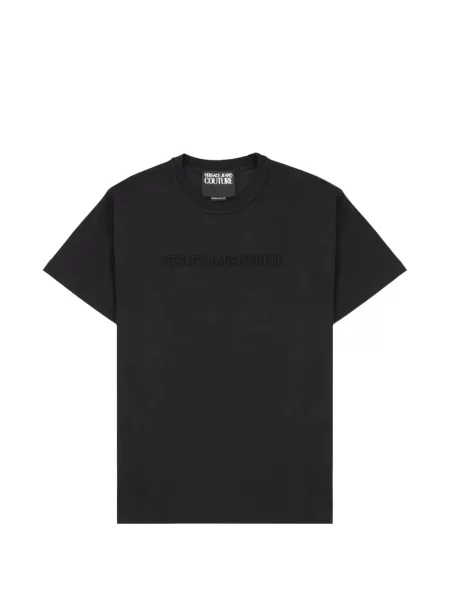 Tricou Versace Jeans Couture cu autograf negru