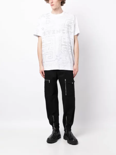 Siuvinėtas marškinėliai Givenchy balta