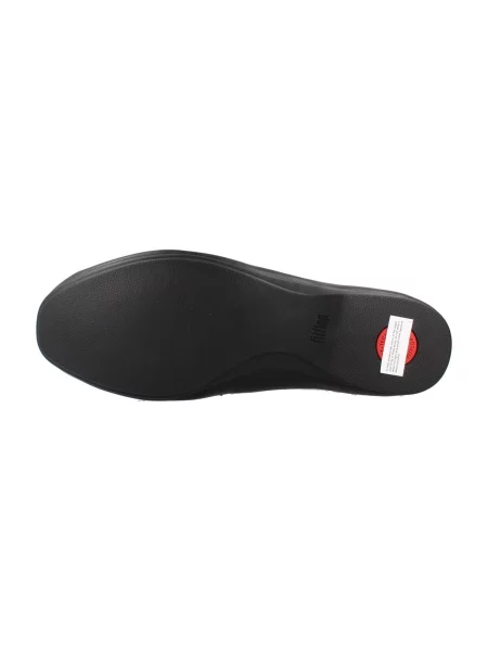 Kožené loafersy Fitflop čierna