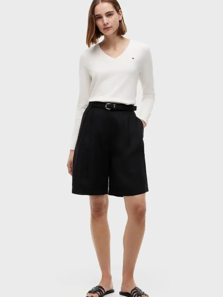 Светр Tommy Hilfiger з джерсі білий