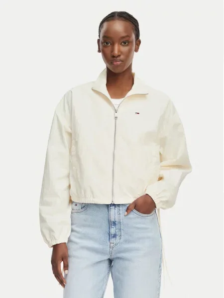 Tommy Jeans Prehodna jakna bela