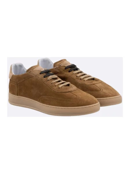 Sneakersy Soldini skórzane brązowe