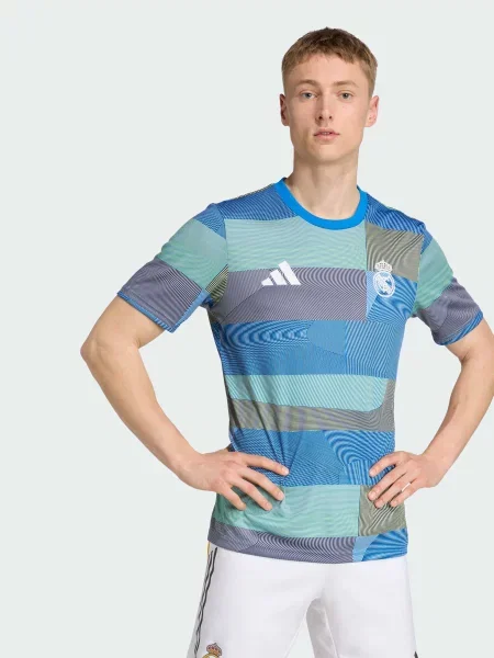 Футболка adidas перероблений синій