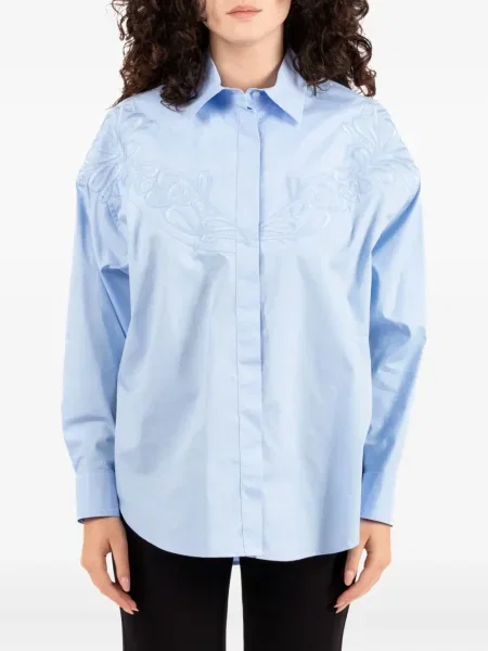 Cămașă Dondup cu broderie albastru
