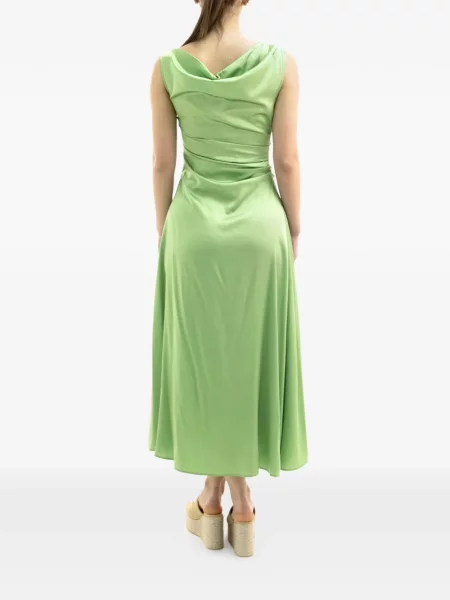 Rochie Staud de mătase de costum verde