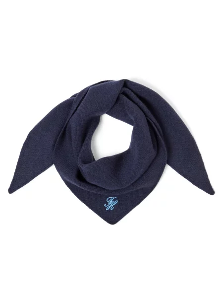 Tommy Hilfiger Chusta Trójkątna blau niebieska