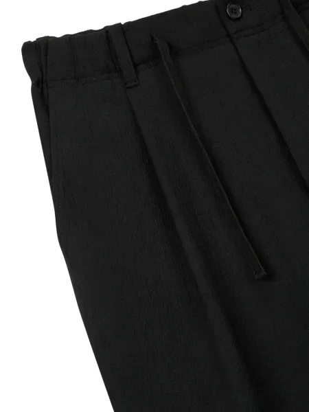 Plisované pás kalhoty Tomboy černé