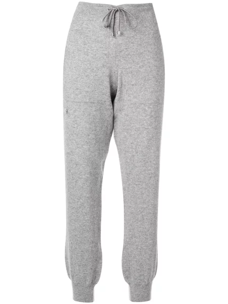 Pantaloni Barrie tricotate gri