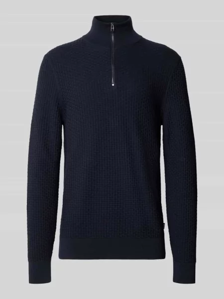 Sweter Boss granatowy