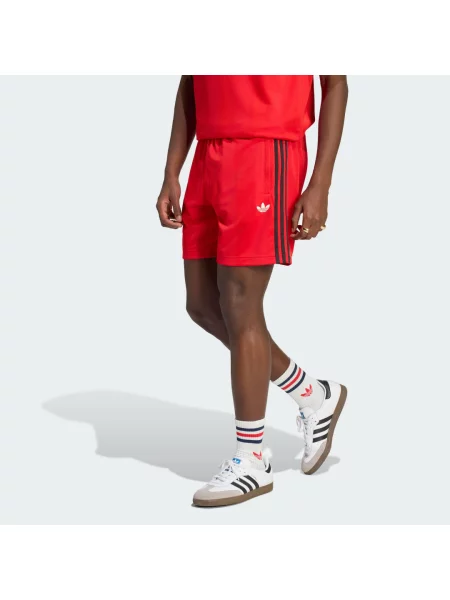 Žerzejové šortky adidas Adicolor červené